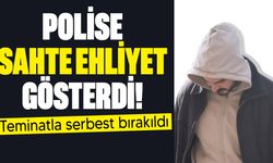 Sahte ehliyet zanlısı mahkemeye çıkarıldı