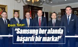 Cumhurbaşkanı Tatar, Samsung Electronics Türkiye Başkanı ve beraberindeki heyeti kabul etti