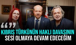 Cumhurbaşkanı Ersin Tatar Goldprestij Dergisi sahibi İsmet Akıncı'yı kabul etti