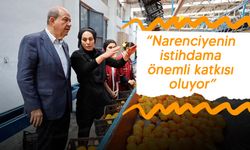 Cumhurbaşkanı Tatar, Güzelyurt Bölgesi’nde narenciye paketleme tesislerini ziyaret etti