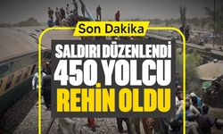 Pakistan'da 450 yolcu rehin alındı!