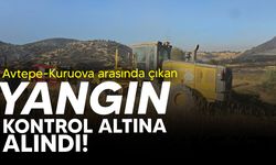 Avtepe-Kuruova arasındaki yangın kontrol altına alındı