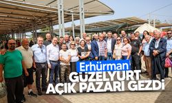 Erhürman, Güzelyurt açık pazar ve çarşısını ziyaret etti