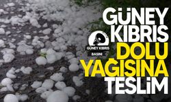 Fırtına ve dolu yağışı Güney Kıbrıs'ta da etkili oldu