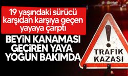 Lefkoşa'da genç sürücü yayaya çarptı