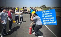 Lefkoşa’da Rauf Raif Denktaş Meslek Lisesi’nden “Afete Hazır Okul Eğitimi” yapıldı!
