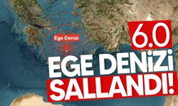 Son Dakika! Ege Denizi'nde deprem!