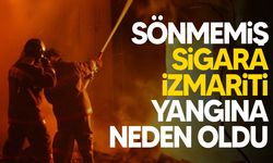 Tepebaşı'nda bir evin bahçesinde yangın meydana geldi