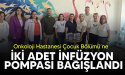 Umut Yürüyüşü’nden elde edilen gelirle Onkoloji Hastanesi Çocuk Bölümü'ne iki adet infüzyon pompası bağışlandı