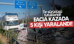 Ağır tonajlı araç yasağına uymadı, frenleri tutmadı... Zincirleme kazada 5 yaralı var