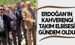 Erdoğan'ın yazlık kahverengi takım elbisesi gündem oldu