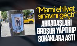 Eskişehir'de asılan "Ehliyet sınavını geçti" broşürü ilgi çekti