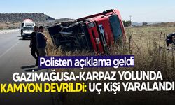 Gazimağusa-Karpaz Anayolu'nda trafik kazası!