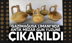 Gazimağusa Limanı’nda  Hellenistik Döneme ait antik mezar gün yüzüne çıkarıldı