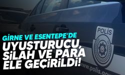 Girne ve Esentepe’de uyuşturucu ve silah operasyonu: 2 kişi yutuklandı