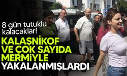 Kalaşnikof ve çok sayıda mermiyle yakalanan zanlılar yeniden mahkemeye çıkarıldı!