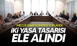 Meclis İdari Komitesi toplandı: İki yasa tasarısı ele alındı