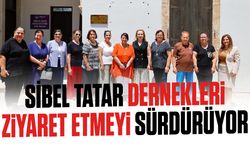 Sibel Tatar, Kuzey Kıbrıs Kadın Örgütleri Ağı'na bağlı dernekleri ziyaret etmeyi sürdürüyor