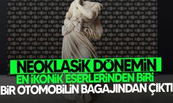 Türkiye'de otomobilin bagajından neoklasik döneme ait heykel çıktı