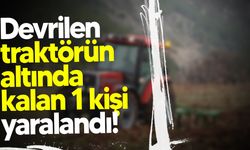 Yeşilırmak’ta Traktör Devrildi