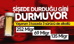 Alkollü sürücüler tehlike saçmaya devam ediyor! 3 kaza yaralı yok...