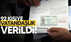 Bakanlar Kurulu’ndan 92 Kişiye KKTC Vatandaşlığı