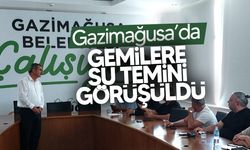 Gazimağusa Belediyesi’nde gemilere su temini konusu masaya yatırıldı