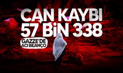 Gazze'de can kaybı 57 bin 338'e yükseldi