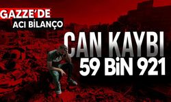 Gazze’de can kaybı 59 bin 921’e yükseldi