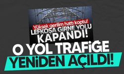 Girne Lefkoşa anayolu yeniden açıldı!