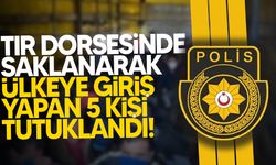 Girne Limanı’nda tır dorsesinde kaçak giren 5 kişi yakalandı