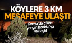 Konya’daki orman yangını Isparta sınırına dayandı