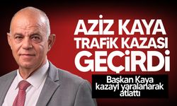 Lefke Belediye Başkanı Aziz Kaya trafik kazası geçirdi!
