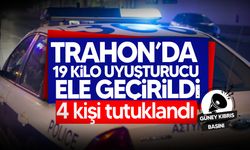 Trahon’da 19 kilo uyuşturucu ve 3 bin euro nakit para ele geçirildi