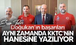 Cumhurbaşkanı Tatar, milli yüzücü Doğukan Ulaç’a başarılar diledi