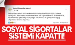 Elektrik kesintisi Sosyal Sigortalar’ı durdurdu