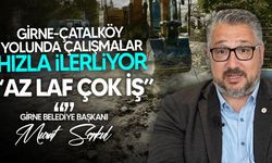Girne-Çatalköy Yolunda Genişletme Çalışmaları Hızla İlerliyor