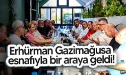 Tufan Erhürman Mağusa esnafıyla buluştu