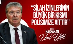 Üstel’den silah izinleri açıklaması: Spekülatif haberler gerçeği yansıtmıyor