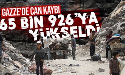 Gazze’de can kaybı 65 bin 926’ya yükseldi