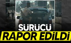 Girne-Alsancak yolunda tehlikeli taşıma: Sürücü rapor edildi