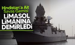 Hindistan savaş gemisi Güney Kıbrıs'ta!