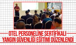 KKTC’de ilk: Otel personeline sertifikalı yangın güvenliği eğitimi verildi