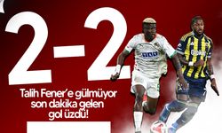 Süper Lig’in 1. hafta erteleme maçında Fenerbahçe, son dakikada yediği golle 3 puanı kaçırdı