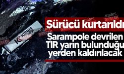 Değirmenlik Dağ Yolu’nda kaza: Şarampole devrilen TIR yarın kaldırılacak