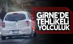 Girne’de tehlikeli yolculuk: Sürücü ve yolcu rapor edildi