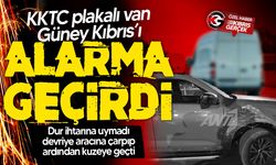 Güney Kıbrıs’ta KKTC plakalı araç Rum polis aracına çarptığı, ardından kuzeye geçtiği iddia edildi