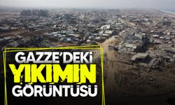 İsrail'in Gazze'nin Tel el-Hava Mahallesi'nde bıraktığı yıkım