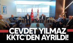 Türkiye Cumhurbaşkanı Yardımcısı Yılmaz, KKTC’den ayrıldı