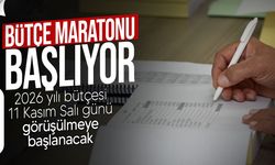 2026 yılı bütçe görüşmeleri 11 Kasım Salı günü başlıyor
